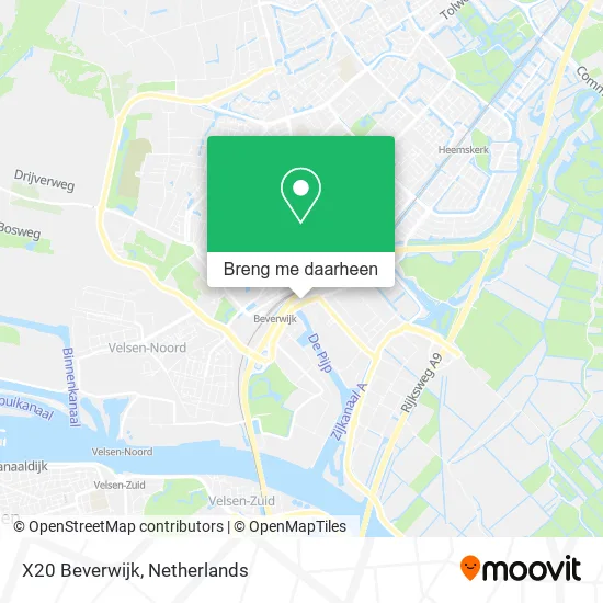 X20 Beverwijk kaart