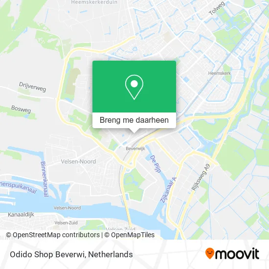 Odido Shop Beverwi kaart