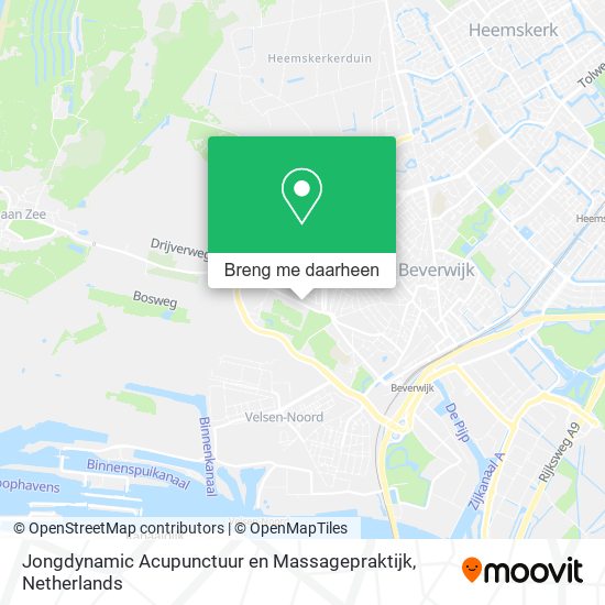 Jongdynamic Acupunctuur en Massagepraktijk kaart