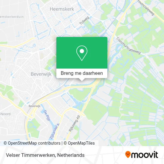 Velser Timmerwerken kaart
