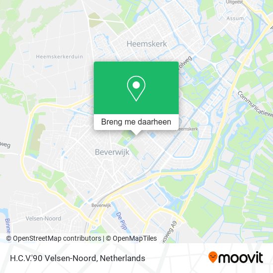 H.C.V.'90 Velsen-Noord kaart