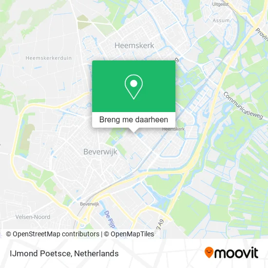 IJmond Poetsce kaart