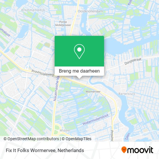 Fix It Folks Wormervee kaart