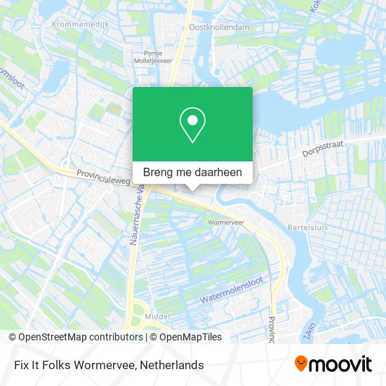 Fix It Folks Wormervee kaart