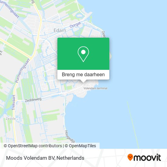 Moods Volendam BV kaart