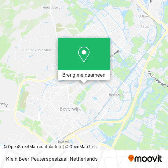 Klein Beer Peuterspeelzaal kaart