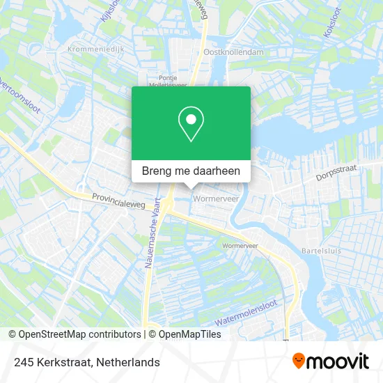 245 Kerkstraat kaart