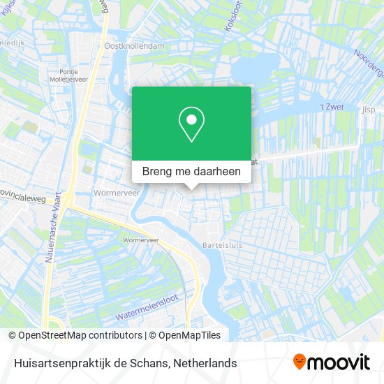 Huisartsenpraktijk de Schans kaart