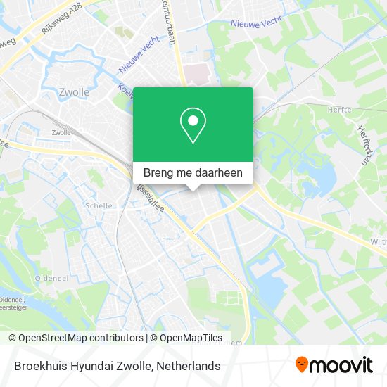 Broekhuis Hyundai Zwolle kaart