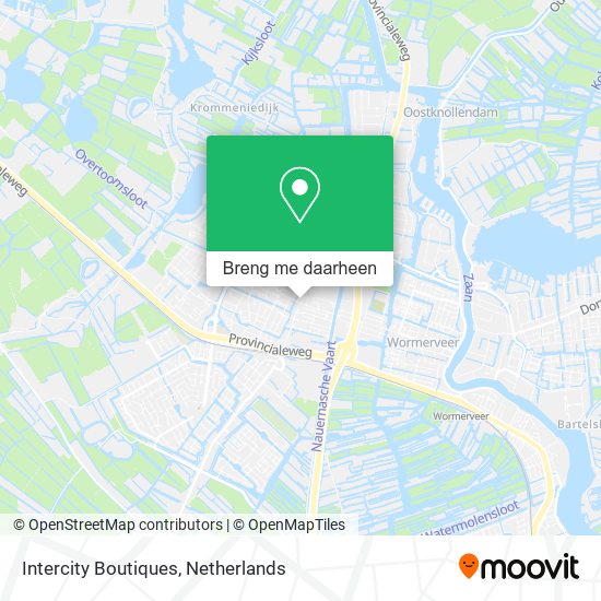 Intercity Boutiques kaart