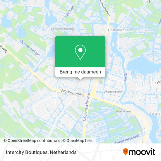 Intercity Boutiques kaart