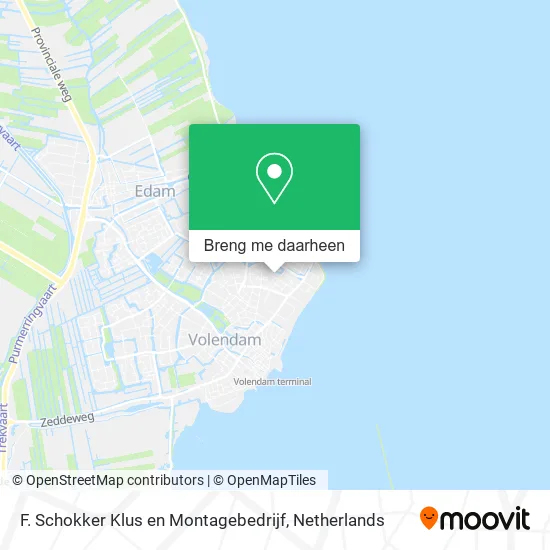 F. Schokker Klus en Montagebedrijf kaart