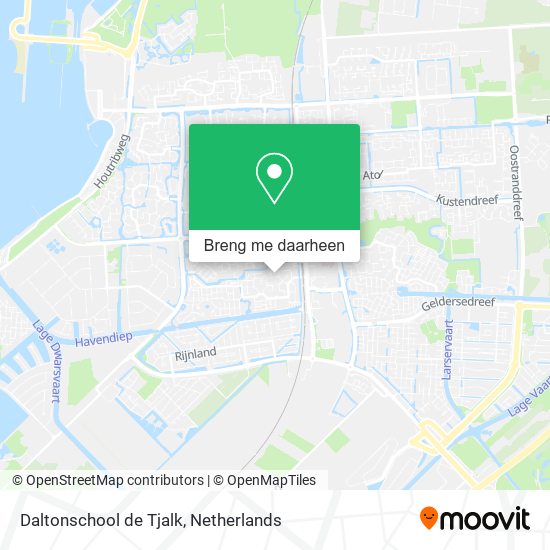 Daltonschool de Tjalk kaart