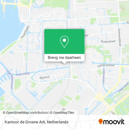 Kantoor de Groene Ark kaart