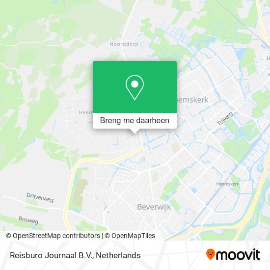 Reisburo Journaal B.V. kaart