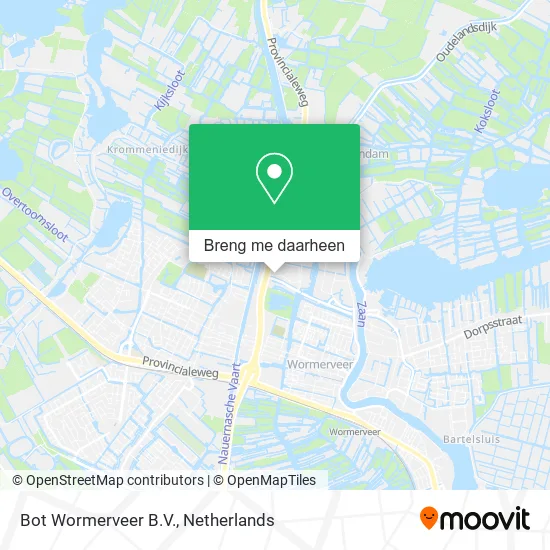 Bot Wormerveer B.V. kaart