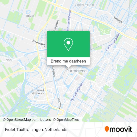 Fiolet Taaltrainingen kaart