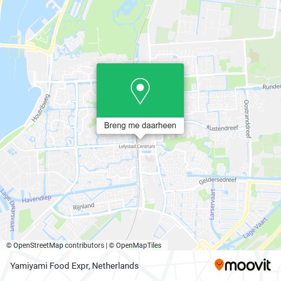 Yamiyami Food Expr kaart
