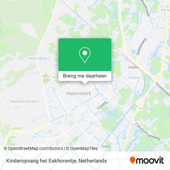 Kinderopvang het Eekhorentje kaart