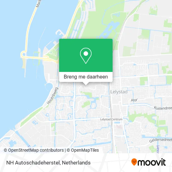 NH Autoschadeherstel kaart