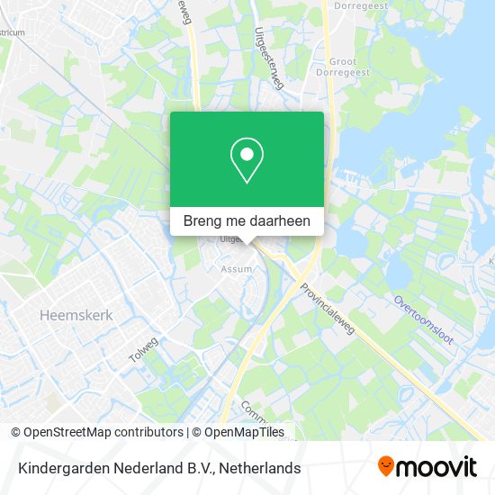 Kindergarden Nederland B.V. kaart
