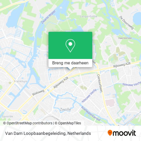 Van Dam Loopbaanbegeleiding kaart
