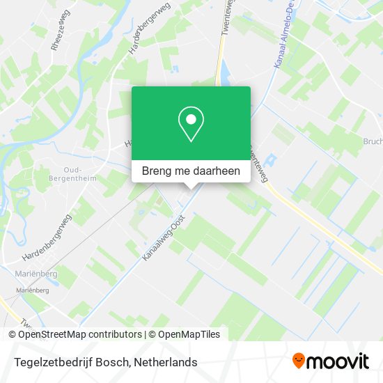 Tegelzetbedrijf Bosch kaart