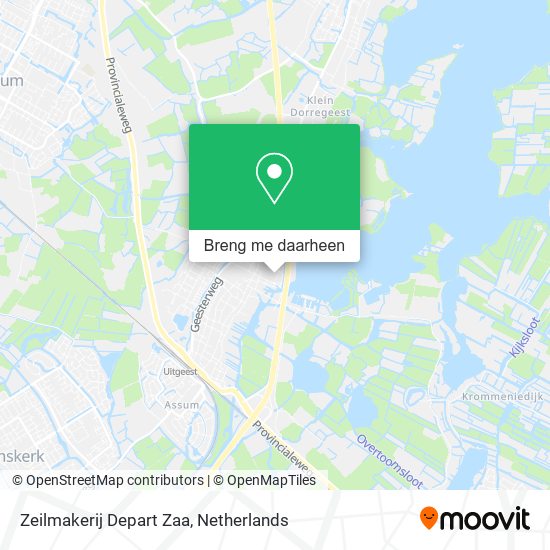 Zeilmakerij Depart Zaa kaart