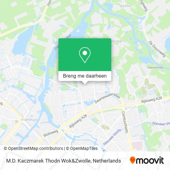 M.D. Kaczmarek Thodn Wok&Zwolle kaart