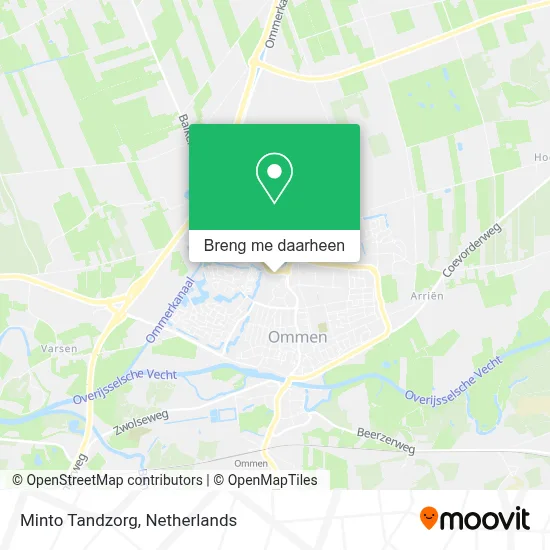 Minto Tandzorg kaart