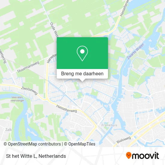 St het Witte L kaart