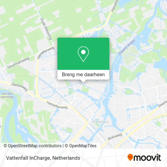 Vattenfall InCharge kaart