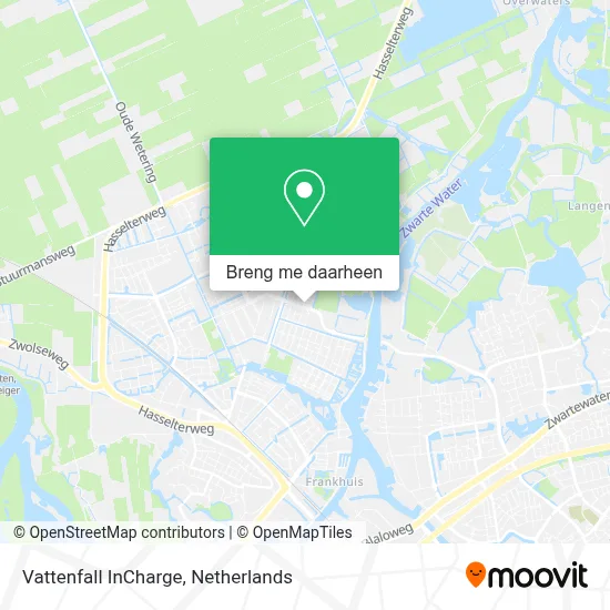 Vattenfall InCharge kaart