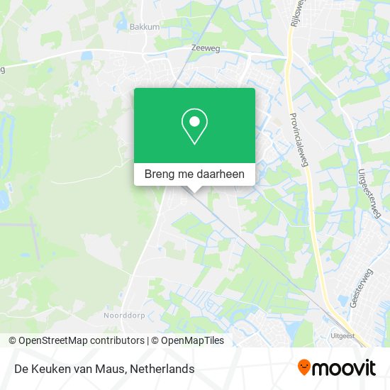 De Keuken van Maus kaart