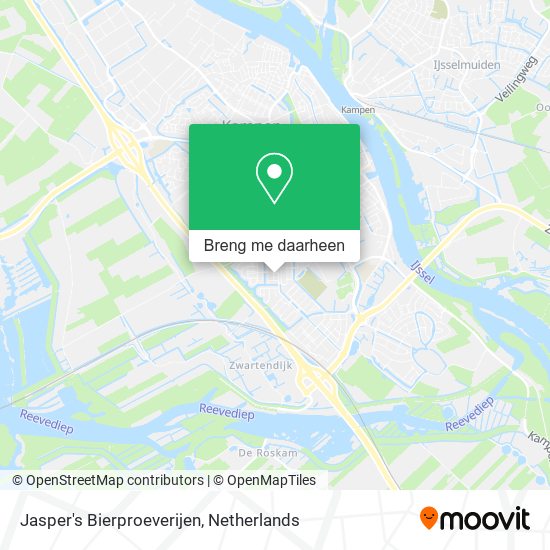 Jasper's Bierproeverijen kaart