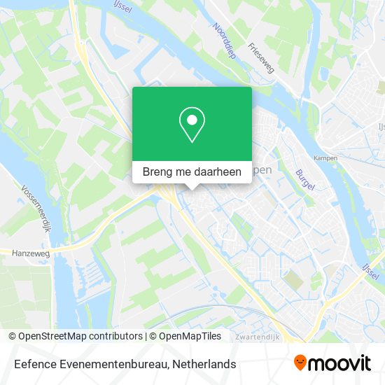 Eefence Evenementenbureau kaart