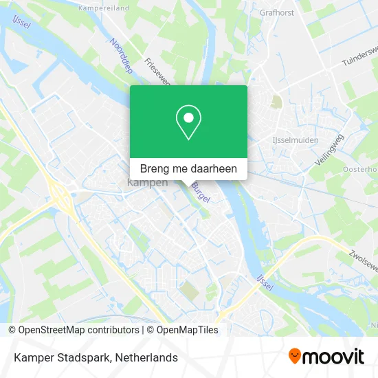 Kamper Stadspark kaart