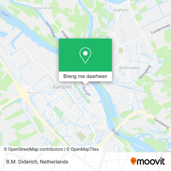 B.M. Diderich kaart