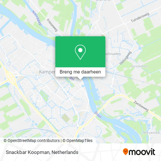 Snackbar Koopman kaart