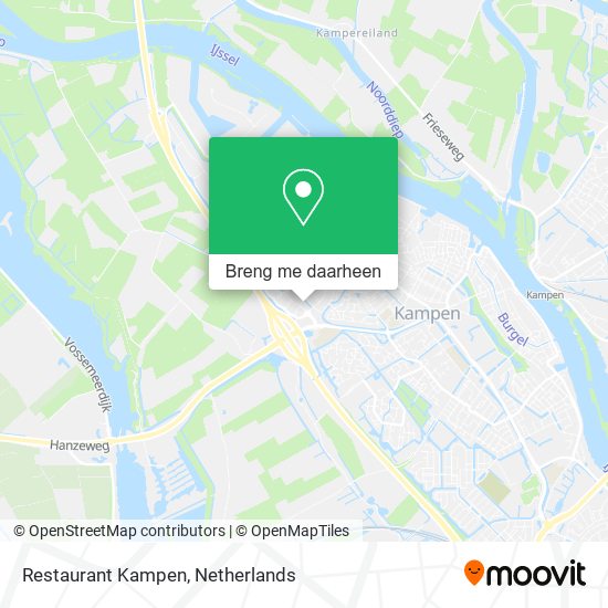 Restaurant Kampen kaart