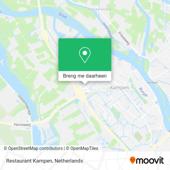 Restaurant Kampen kaart