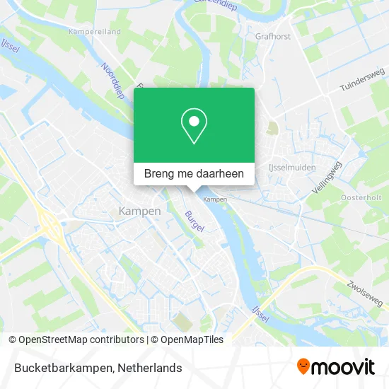 Bucketbarkampen kaart