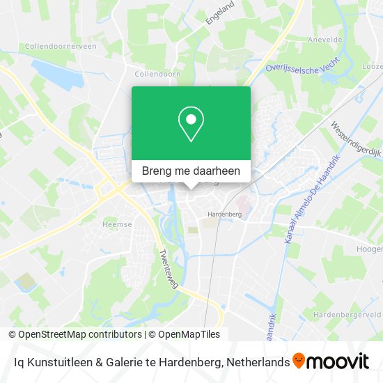 Iq Kunstuitleen & Galerie te Hardenberg kaart