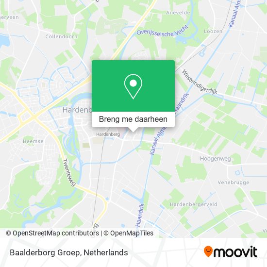 Baalderborg Groep kaart