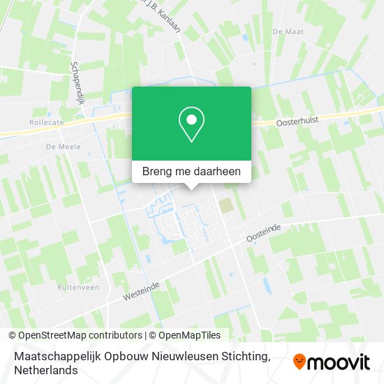 Maatschappelijk Opbouw Nieuwleusen Stichting kaart