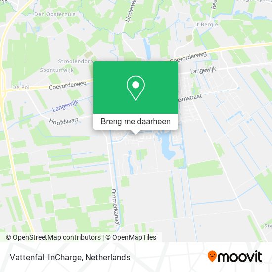 Vattenfall InCharge kaart