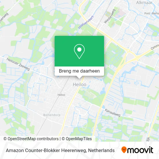 Amazon Counter-Blokker Heerenweg kaart