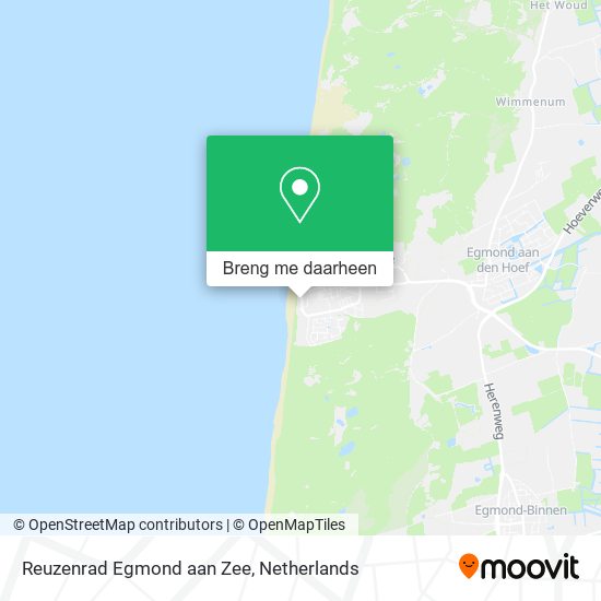 Reuzenrad Egmond aan Zee kaart