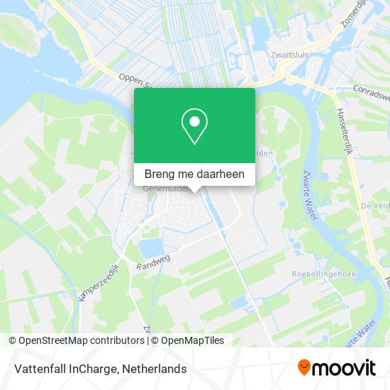 Vattenfall InCharge kaart