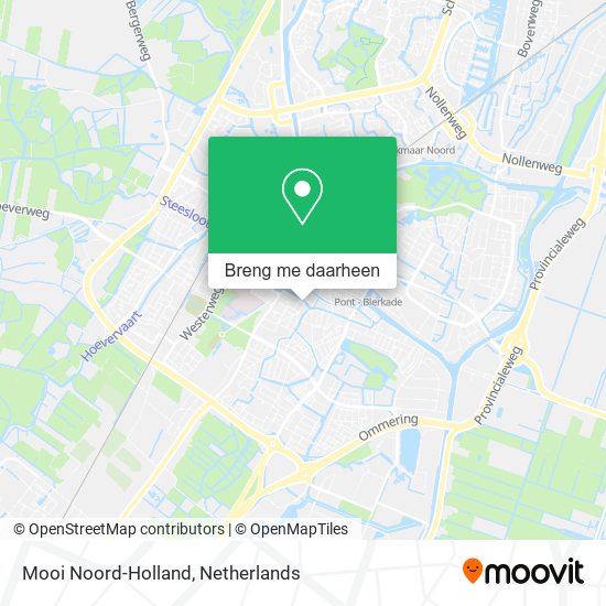 Mooi Noord-Holland kaart